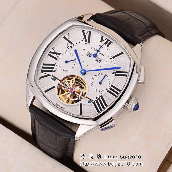 CARTIER卡地亞 新品上市 多功能 精品男士腕表 WSS0966